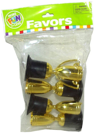Gold Trophies 4 count - SKU:3L-13709700 - UPC:889070177818 - Party Expo