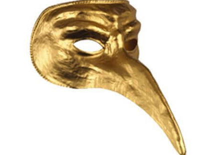 Gold Venetian Adult Mask - SKU:10472-I - UPC:010675107034 - Party Expo