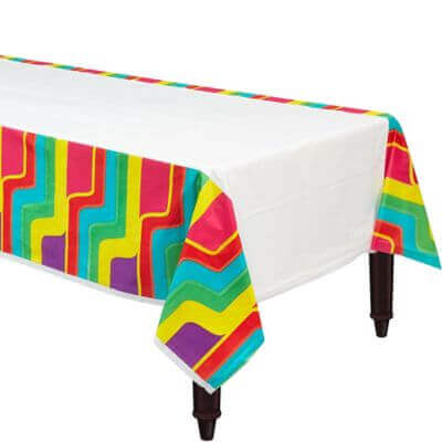 Good Vibes Plastic Table Cover - SKU:572744 - UPC:192937044674 - Party Expo