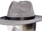 Gray Fedora Hat - SKU:GP-0003 - UPC:099996024244 - Party Expo