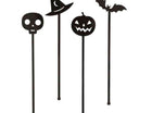 Halloween Black Plastic Cocktail Stirrers (8 Count) - SKU:23758 - UPC:011179237586 - Party Expo
