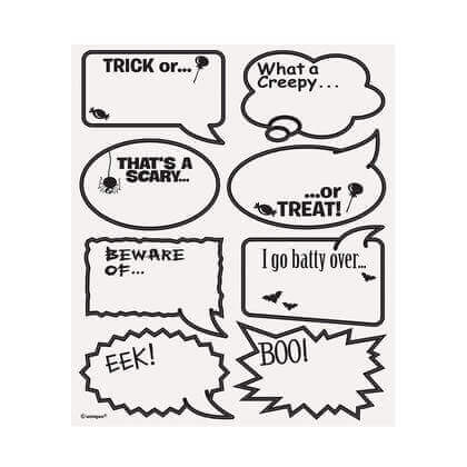 Halloween Conversation Drink Markers - SKU:63565 - UPC:011179635658 - Party Expo