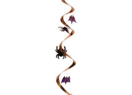 Halloween Foil Spiders and Bats Dizzy Danglers - SKU:324756 - UPC:039938418663 - Party Expo