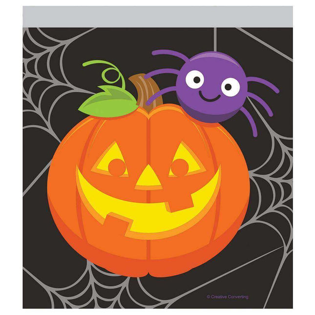 Halloween Pumpkin and Spider Favor Bags - SKU:331297 - UPC:039938497453 - Party Expo