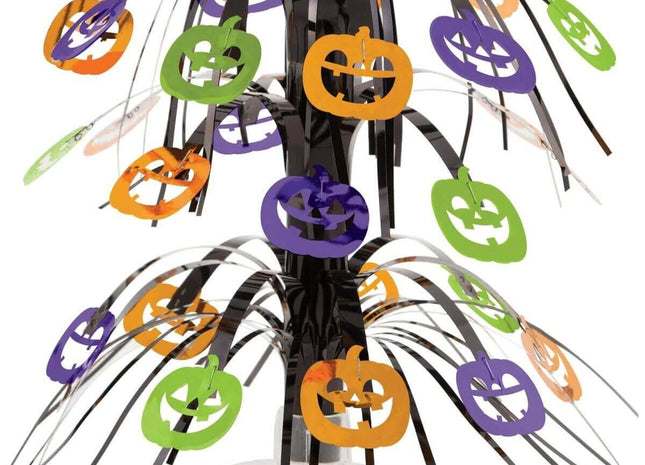 Halloween Pumpkin Faces Cascading Centerpiece - SKU:331299 - UPC:039938497477 - Party Expo
