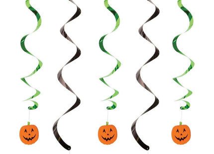 Halloween Pumpkin Faces Dizzy Danglers - SKU:324745 - UPC:039938418557 - Party Expo