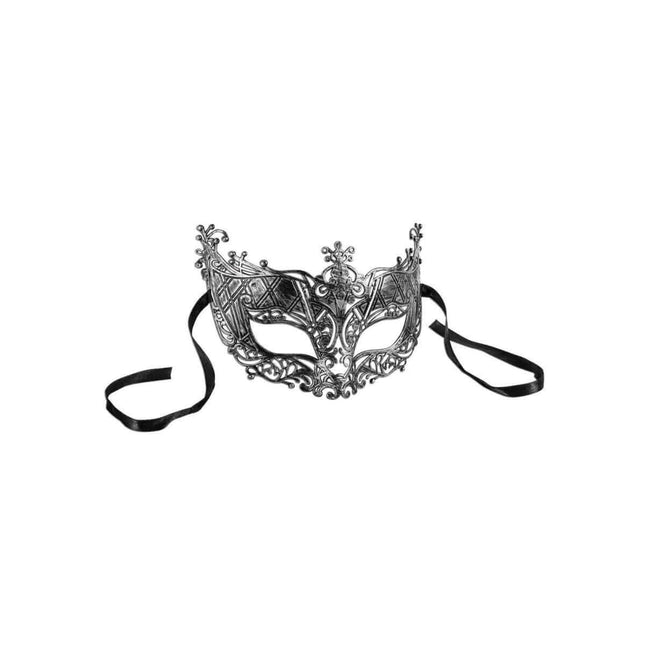 Halloween Silver Filigree Mask - SKU:80052 - UPC:721773800528 - Party Expo