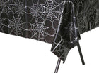 Halloween Silver Web Plastic Tablecover - 54