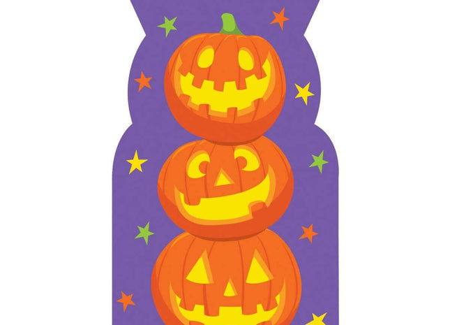 Halloween Stacked Pumpkins Favor Bags - SKU:331295 - UPC:039938497439 - Party Expo