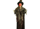Hanging Burlap Scarecrow Witch - Light-up Eyes & Sound - SKU:62919* - UPC:762543629192 - Party Expo