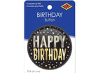 Happy Birthday Button - SKU:BT107 - UPC:022735001626 - Party Expo