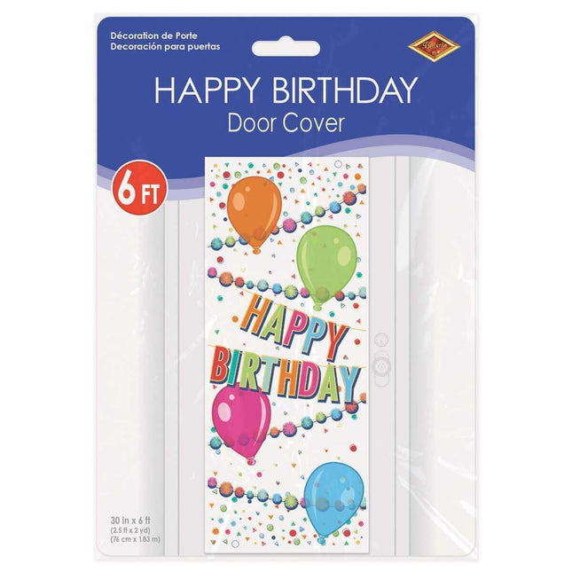 Happy Birthday Door Cover - SKU:56052 - UPC:034689226673 - Party Expo