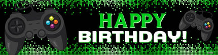 Happy Birthday Gamer Banner #20 - (4'x1') - Party Expo
