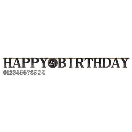 Happy Birthday Jumbo Letter Banner Kit - SKU:121873 - UPC:013051779580 - Party Expo