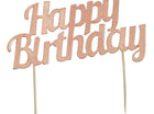 Happy Birthday Rose Gold Cake Topper - SKU:97677 - UPC:749567976778 - Party Expo