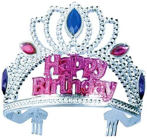 Happy Birthday Tiara - Silver - SKU:F55472 - UPC:721773554728 - Party Expo