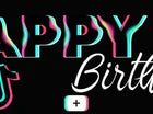Happy Birthday Tik Tok Banner #21 - (4'x1') - SKU:SB025 - UPC:6240900~4~26118721~0 - Party Expo
