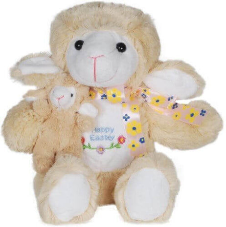 Happy Easter Lambert Lamb Plush 8.5" - SKU:DC-0304 - UPC:099996041784 - Party Expo