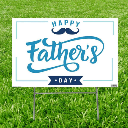 Happy Father's Day Yard Sign - SKU:3422 - UPC:082033034221 - Party Expo