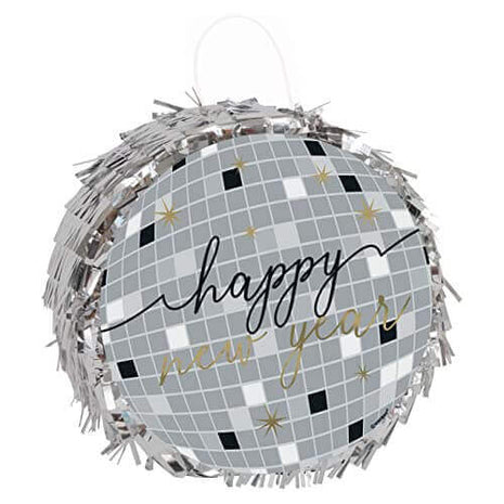 Happy New Year Disco Ball Mini Piñata - SKU:48006 - UPC:011179480067 - Party Expo