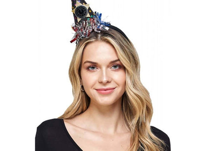 Happy New Year Party Hat Headband Assorted (1ct) - SKU:HBN411G - UPC:831687032585 - Party Expo