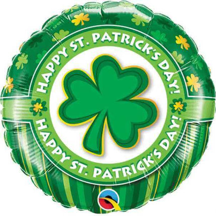 Qualatex - 18" Happy St. Patrick's Day Mylar Balloon #387 - SKU:82128 - UPC:071444460545 - Party Expo