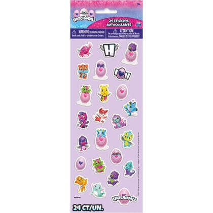 Hatchimals Puffy Sticker Sheet - SKU:59327 - UPC:011179593279 - Party Expo