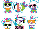 Hip Hop Bunny Cutouts - SKU:3L-13822149 - UPC:192073398983 - Party Expo