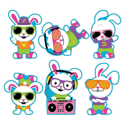 Hip Hop Bunny Cutouts - SKU:3L-13822149 - UPC:192073398983 - Party Expo