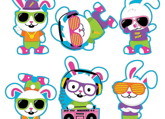 Hip Hop Bunny Cutouts - SKU:3L-13822149 - UPC:192073398983 - Party Expo