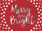 Holiday Sparkle & Shine Merry& Bright Lunch Napkins (16ct) - SKU:324184 - UPC:039938410414 - Party Expo