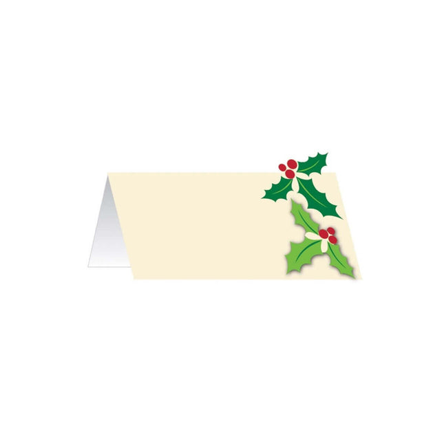 Holly Place Cards Name Tags with Attachment - SKU:325461- - UPC:039938427634 - Party Expo