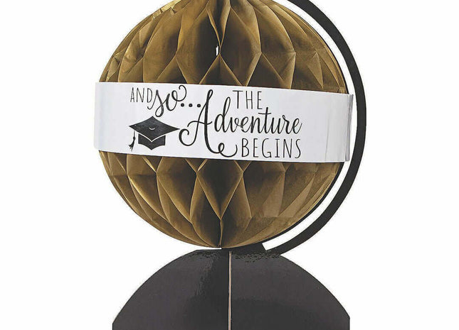 Honeycomb Globe Grad Centerpiece - SKU: - UPC:192073505312 - Party Expo