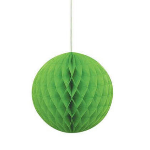 Honeycomb Lime Green Ball 8" - SKU:64254 - UPC:011179642540 - Party Expo