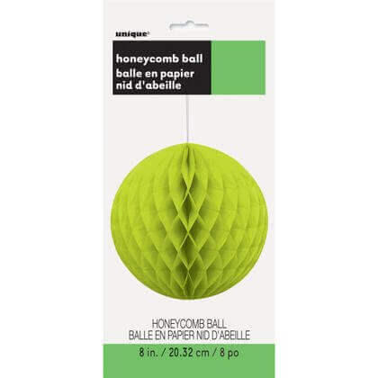 Honeycomb Lime Green Ball 8" - SKU:64254 - UPC:011179642540 - Party Expo