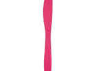 Hot Magenta Plastic Knives - SKU:010590- - UPC:073525183060 - Party Expo