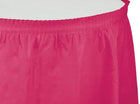 Hot Magenta Plastic Table Skirt - SKU:010030- - UPC:073525025902 - Party Expo