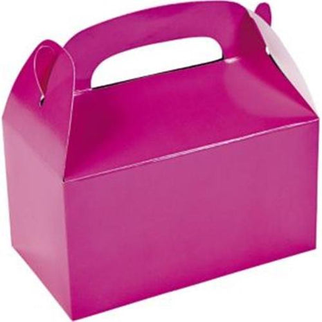 Hot Pink Treat Boxes ( 6 count) - SKU:33599 - UPC:886102080870 - Party Expo