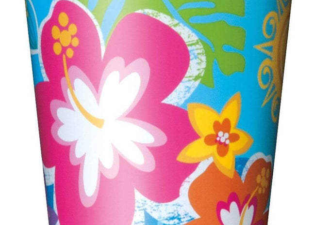 Hula Beach Party - 9oz Paper Cups (8ct) - SKU:48256 - UPC:011179482566 - Party Expo