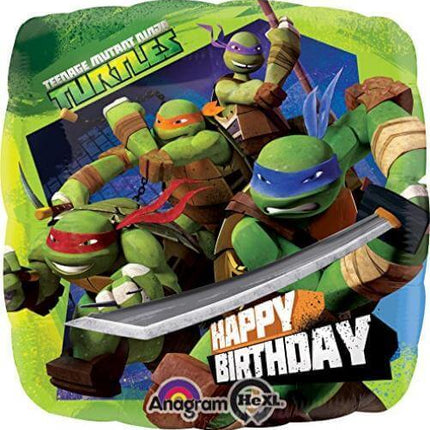 Anagram - 18" Ninja Turtles Birthday Party Mylar Balloon - SKU:60822 - UPC:026635270885 - Party Expo