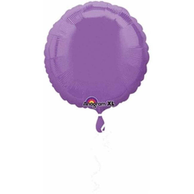 Anagram - 18" Spring Lilac Round Mylar Balloon #206 - SKU:51917 - UPC:026635224352 - Party Expo