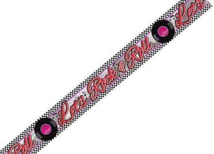 I Love Rock and Roll Classic 50's Metallic Banner (1ct) - SKU:120069 - UPC:013051433611 - Party Expo