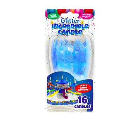 Incredible Candle - 16 Candles - SKU:3305C/3309F - UPC:641585033092 - Party Expo