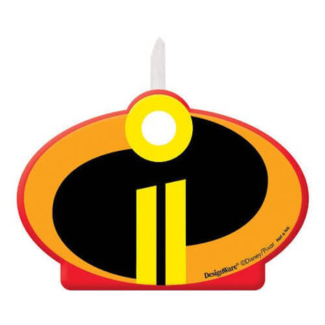 Incredibles - Birthday Candle - SKU:170519 - UPC:013051792527 - Party Expo
