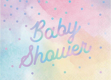 Baby Shower - Iridescent Lunch Napkins (16ct) - SKU:336700 - UPC:039938567842 - Party Expo