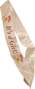 It's A Girl Sash - SKU:AL-S-IT'SAGIRL - UPC:760497009480 - Party Expo