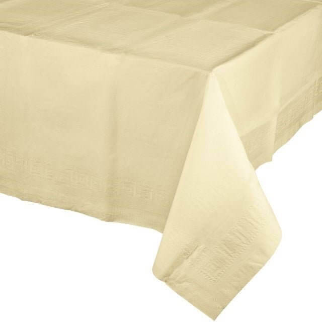 Ivory Tis-Ply Tablecover 54x108 - SKU:710207 - UPC:039938153458 - Party Expo