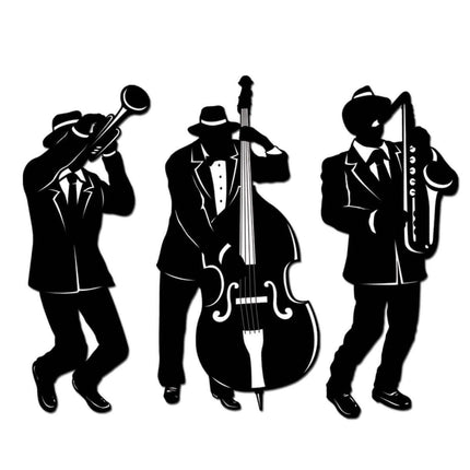 Jazz Trio Silhouettes - SKU:57770 - UPC:034689577706 - Party Expo