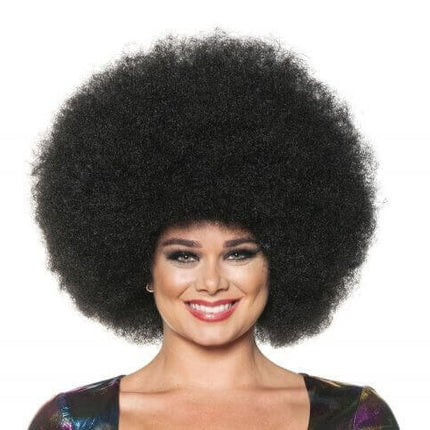 Jumbo Afro Wig - Black - SKU:30438 OS - UPC:843248153585 - Party Expo