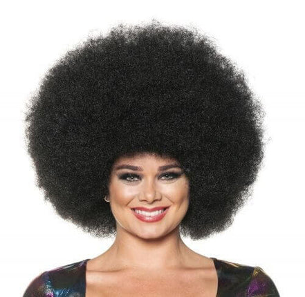 Jumbo Afro Wig - Black - SKU:30438 OS - UPC:843248153585 - Party Expo